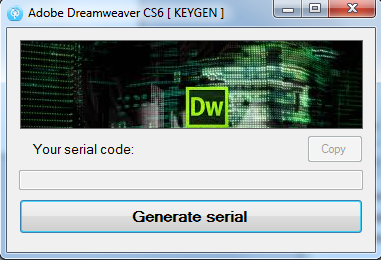serial numbers for adobe dreamweaver cs6